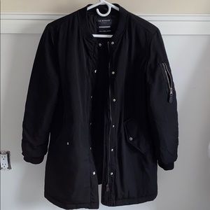 Longline bomber jacket